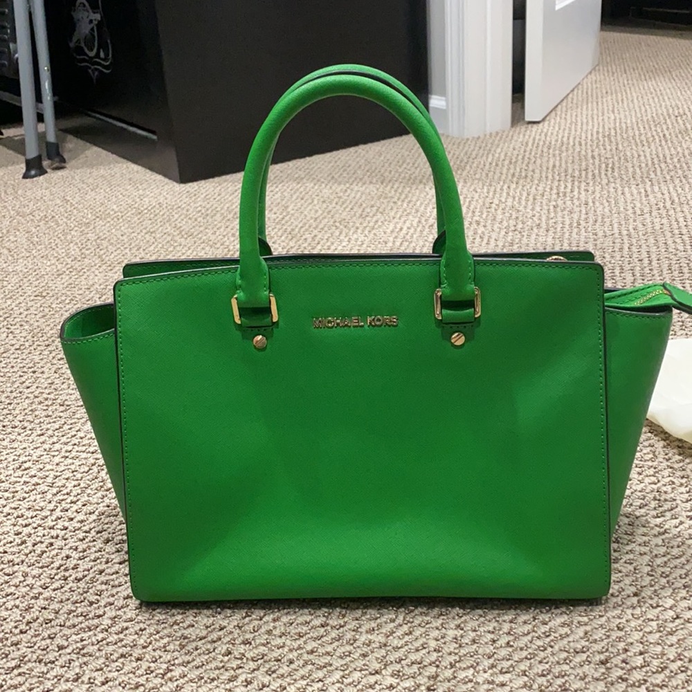 Kelly Green Michael Kors handbag